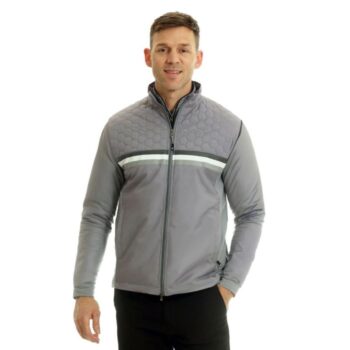 Island Green Quilted Jacket - Grey
