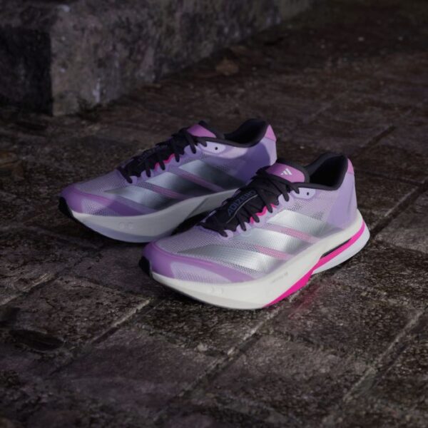 adidas Adizero Womens Boston 13 - Purple/Silver - Image 3