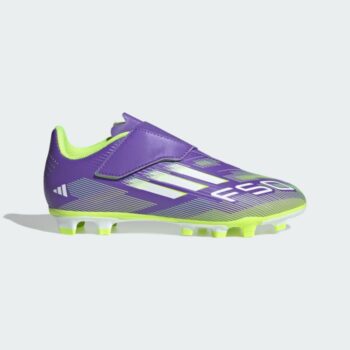 adidas F50 Club Hook-and-Loop FG Kids Football Boots - Purple