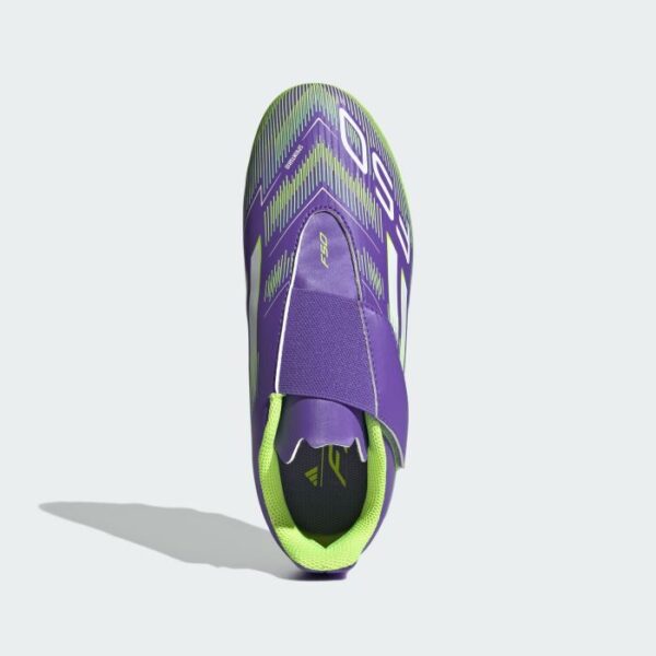 adidas F50 Club Hook-and-Loop FG Kids Football Boots - Purple - Image 2