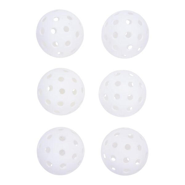 Pure4Fun Outdoor Pickleball 6 Pack - White