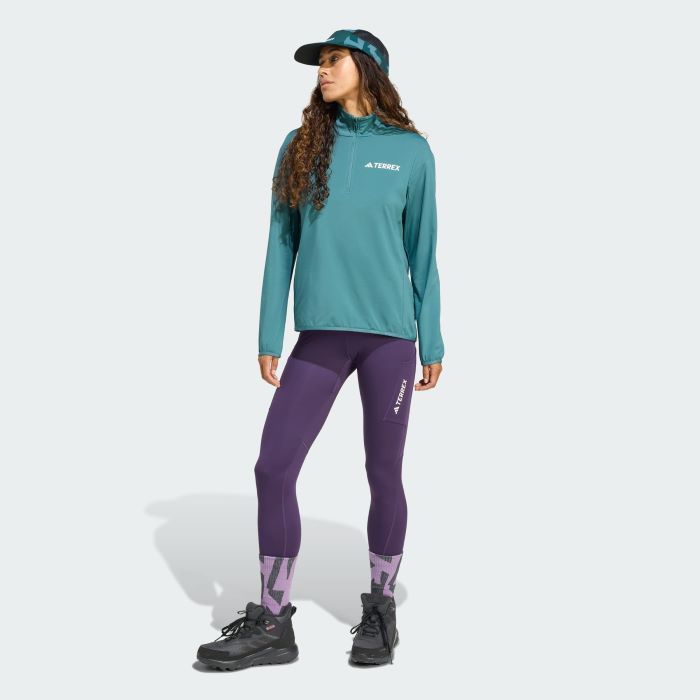 adidas Womans Terrex Multi Climawarm Half-Zip Tech Top - Image 2