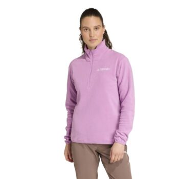 adidas Women's Essentials Terrex 1/2 Zip Fleece - Purple