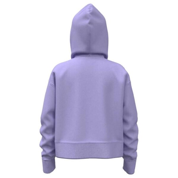 Under Armour Rival Fleece Girls' Crop Hoodie - Purple - Image 2