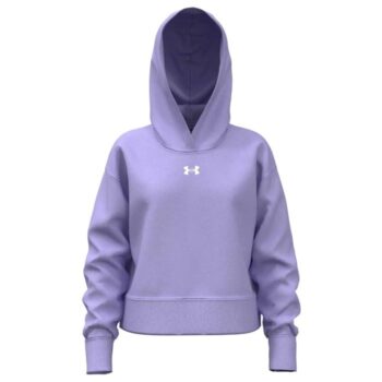 Under Armour Rival Fleece Girls' Crop Hoodie - Purple