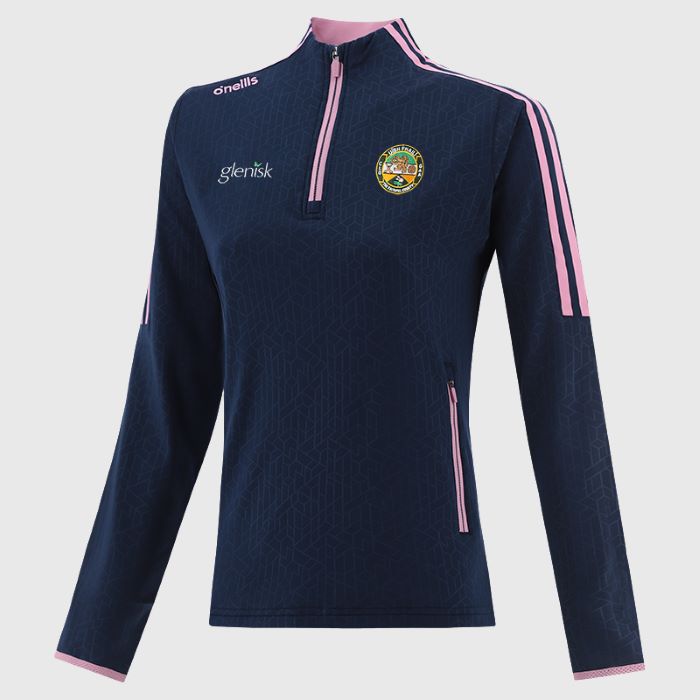 Offaly GAA O'Neills Ladies Hydra Half Zip - - Marine/Pink