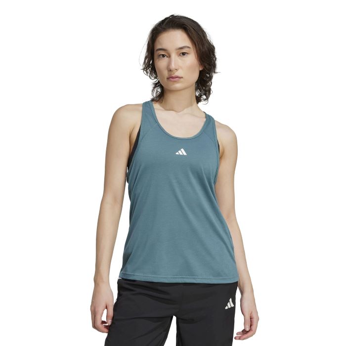 adidas Ladies Essentials Racerback Tank Top - Teal