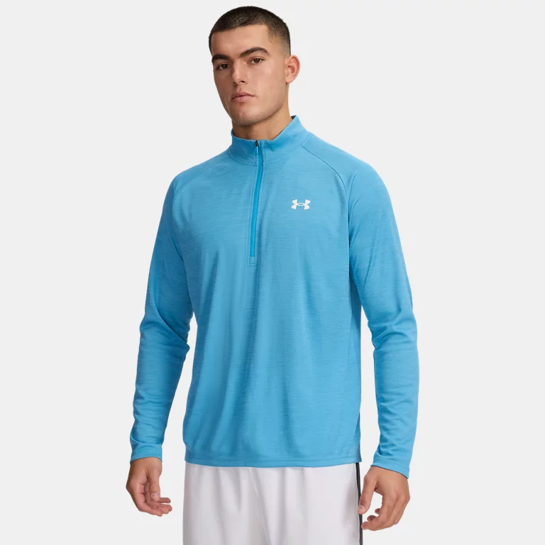 Under Armour Men's Tech Textured 1/2 Zip - Blue