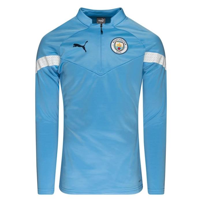 Manchester City Puma 1/4 Zip Training Fleece Top