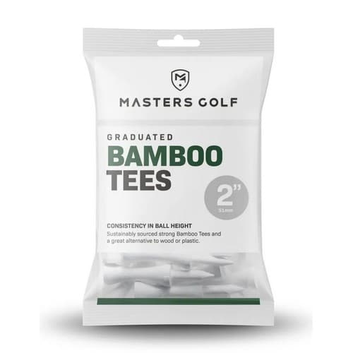 Bamboo Graduated Tees 2in Bag 20 White