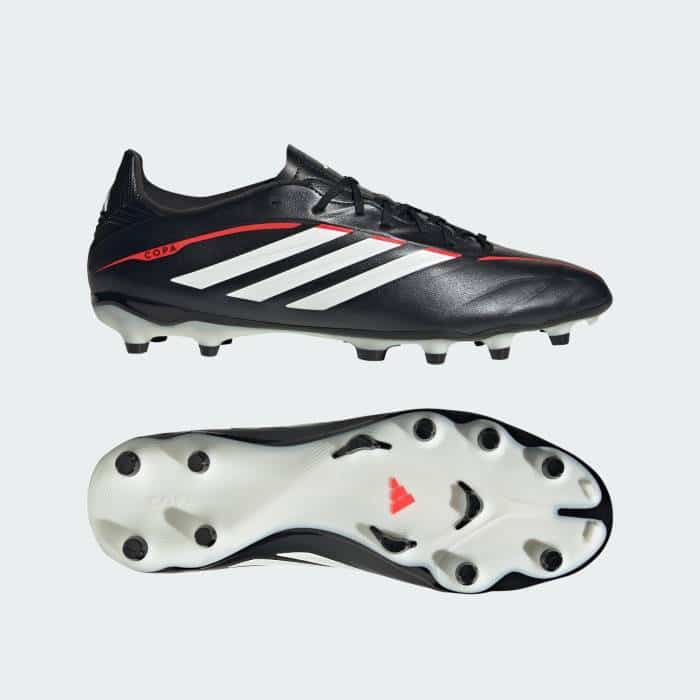 adidas Copa Pure IV League Mens FG Football Boots - Black/White/Red - Image 4