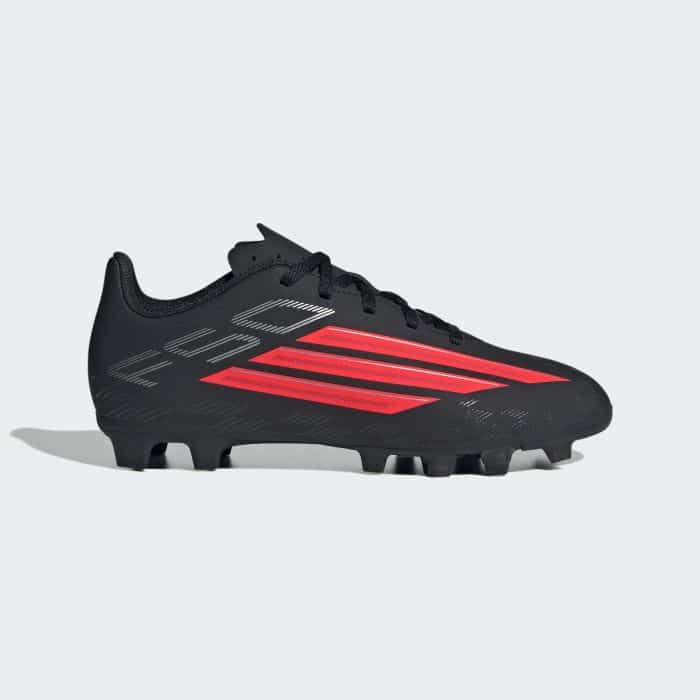 adidas F50 CLUB FG Kids Football Boots - Black/Red