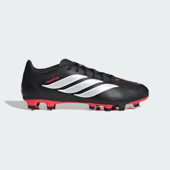 adidas Predator Club FG Football Boots - Black/White/Red