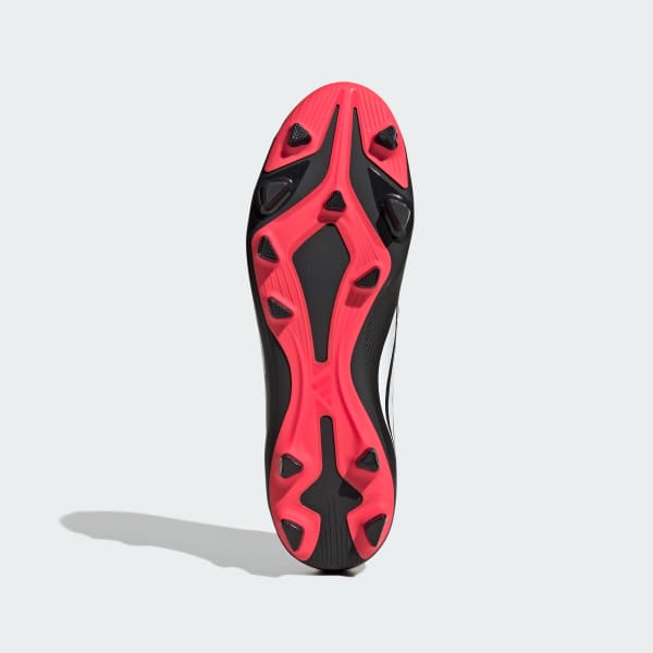 adidas Predator Club FG Football Boots - Black/White/Red - Image 5