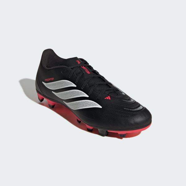 adidas Predator Club FG Football Boots - Black/White/Red - Image 2