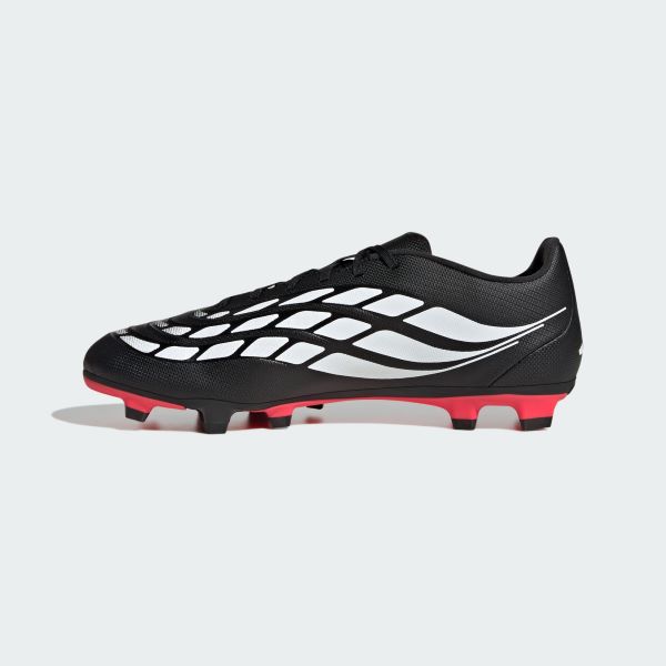 adidas Predator Club FG Football Boots - Black/White/Red - Image 3