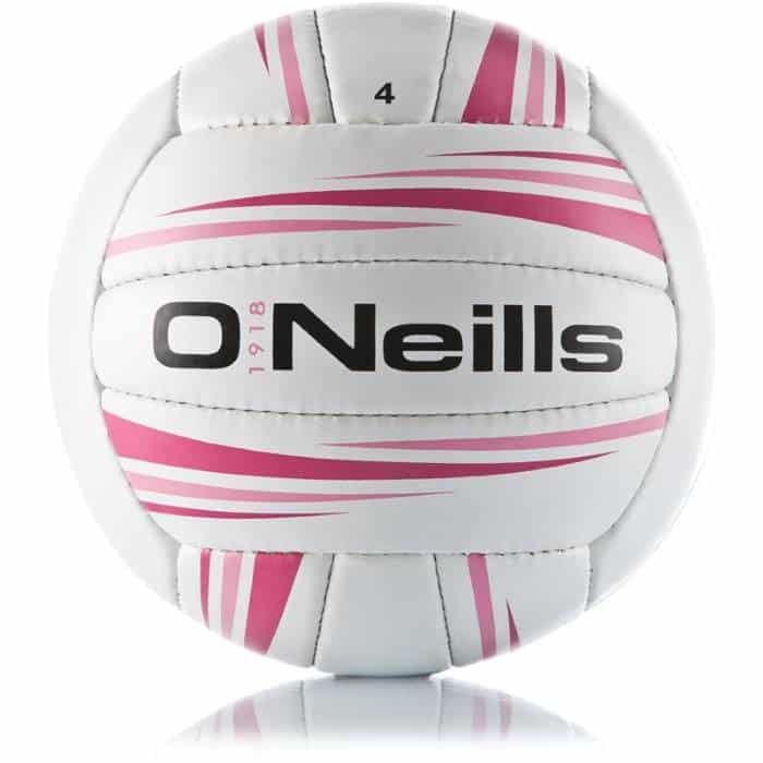 O'Neills Inter County Football - White/Pink - Image 2