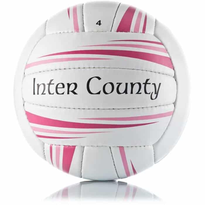 O'Neills Inter County Football - White/Pink