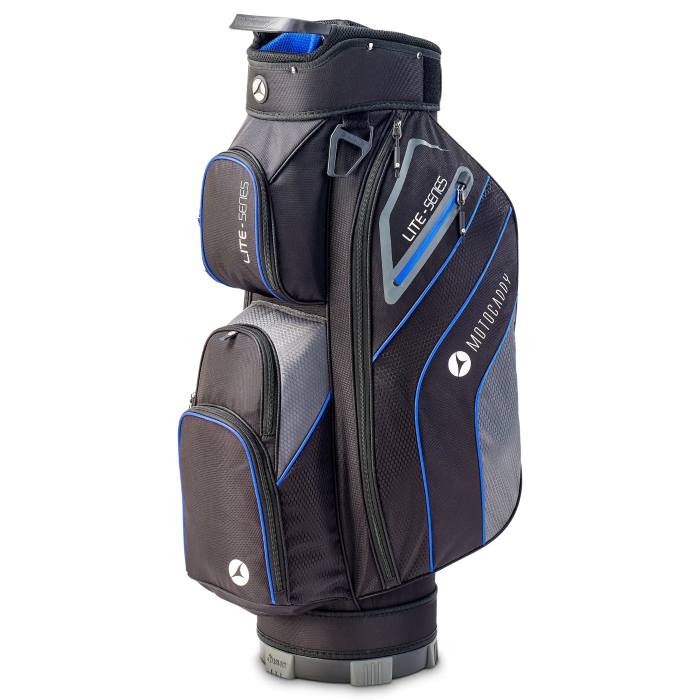 Motocaddy Lite Series Cart Bag - Black/Blue