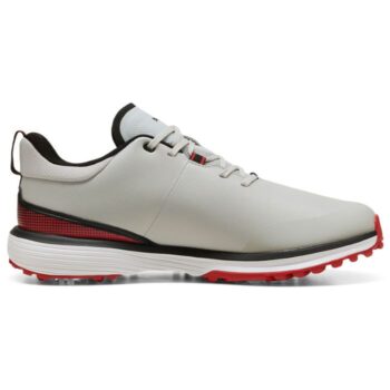 Puma Fusion Grip ST Golf Shoes - Grey/Black/Apple