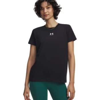 Under Armour Rival Core Short Sleeve Tee - Black/White