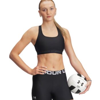 Under Armour Mid Crossback Sports Bra - Black
