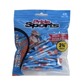 Pride Golf Bamboo Golf Tees - Blue 69mm (2 ¾")