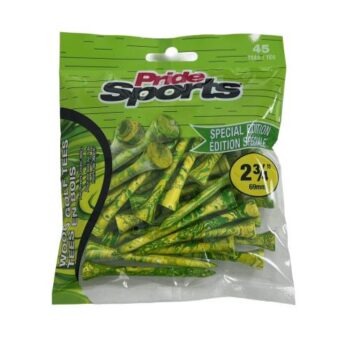 Pride Golf Bamboo Golf Tees - Green 69mm (2 ¾")