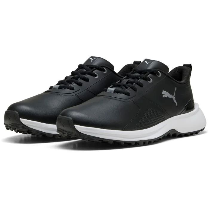 Puma Men's Fusion Grip 6 Evo Golf Shoes - Black/Silver - Image 3