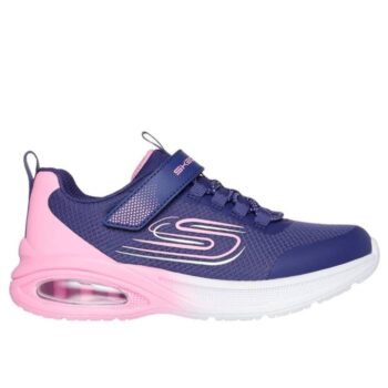 Skechers Girls Microspec Max - Navy/Pink