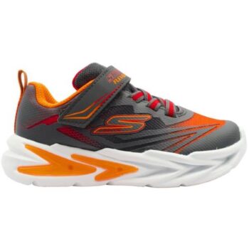 Skechers S Lights: Flex-Glow Ultra Infants - Charcoal/Red