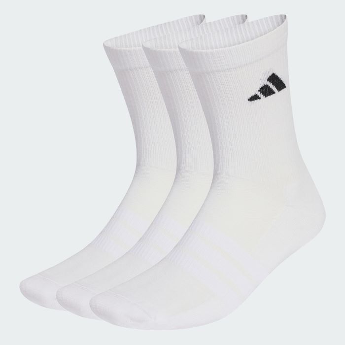 adidas Crew Socks 3 Pack - White