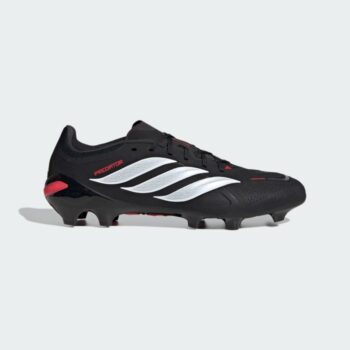 adidas Predator League FG Football Boots - Black/White/Red