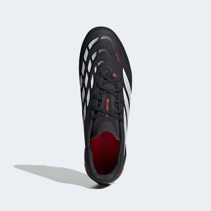 adidas Predator League FG Football Boots - Black/White/Red - Image 5