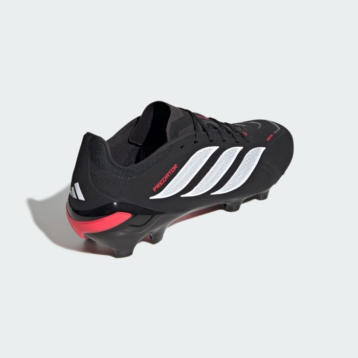 adidas Predator League FG Football Boots - Black/White/Red - Image 3