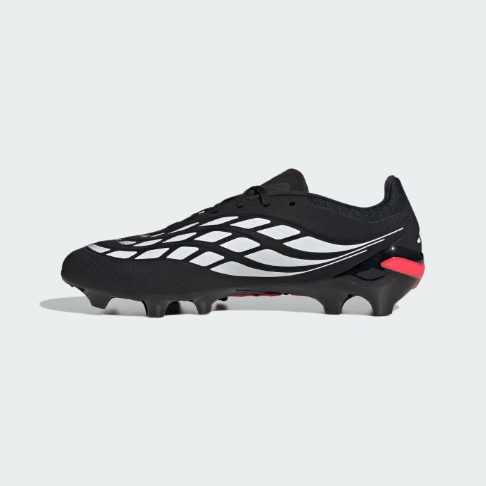 adidas Predator League FG Football Boots - Black/White/Red - Image 2