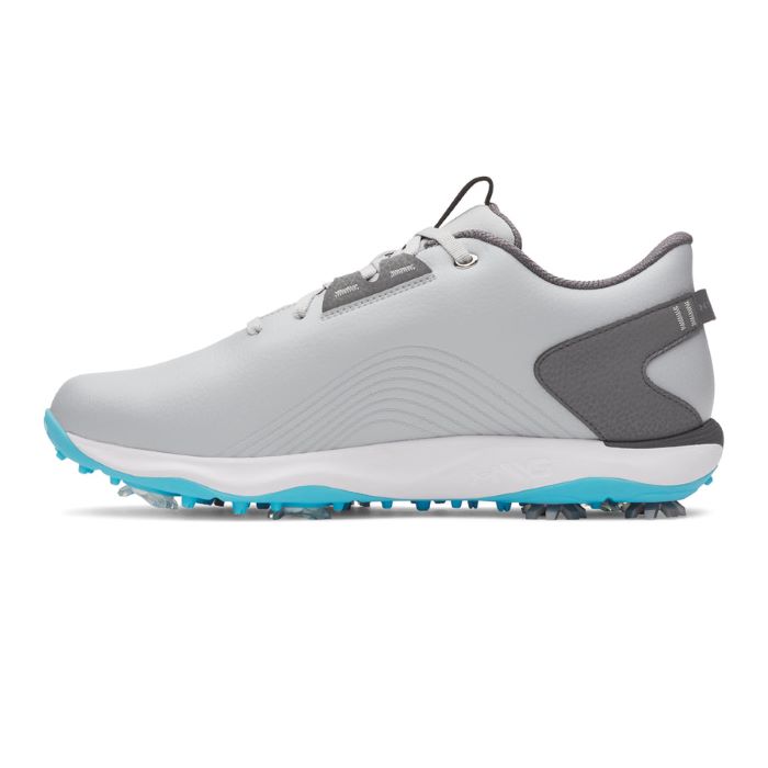 Under Armour Drive Fade 2 Golf Shoes - Grey/Silver - Image 2