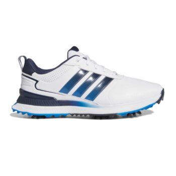 adidas R2C Golf Shoes - White/Navy/Blue