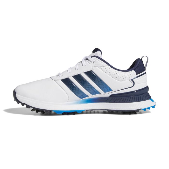 adidas R2C Golf Shoes - White/Navy/Blue - Image 2