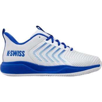 K-Swiss Ultrashot Light Clay Tennis Shoe - White/Blue Sea