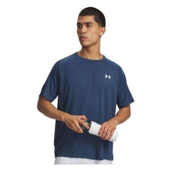 Under Armour Mens Tech Textured T-Shirt - Blue/White