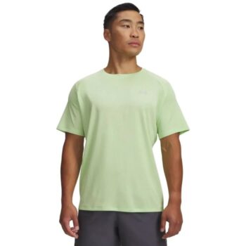 Under Armour Mens Tech Textured T-Shirt - Lime/Grey