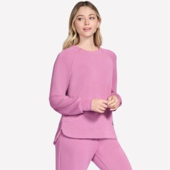 Skechers Ladies Cozy Luxe Crewneck - Rose