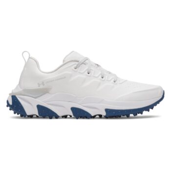 Under Armour Halo Tour Spikeless Golf Shoes - White/Silver