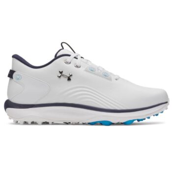 Under Armour Drive Fade 2 Spikeless Golf Shoes - White/Silver