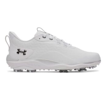 Under Armour Drive Pro Clone Golf Shoes - White/Gunmetal