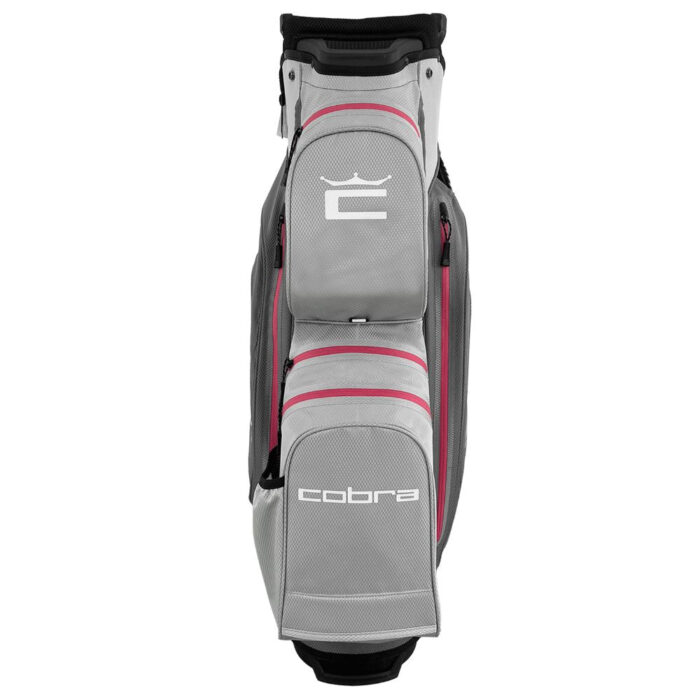 Cobra Golf Ace WP Cart Bag - Grey/Fuchsia - Image 2
