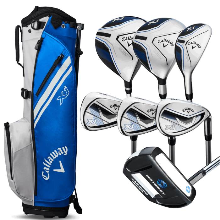 Callaway XJ3 8-Piece Junior Golf Set - Blue/White - Image 2
