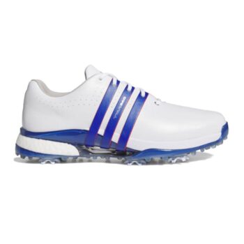 adidas TOUR360 24 Men’s Golf Shoes - White/Blue