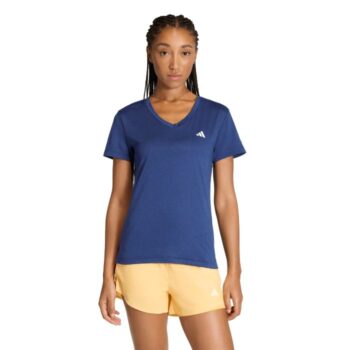 adidas Women's Essential V-Neck Top - Dark Blue